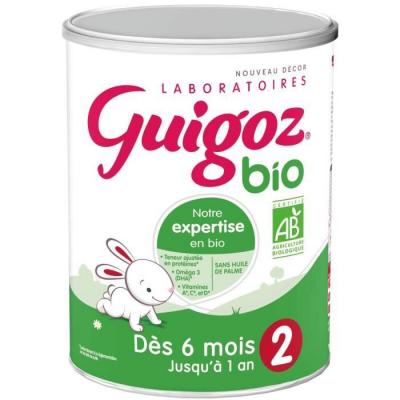 Lait en poudre 2&egrave;me &acirc;ge, d&egrave;s 6 mois jusqu'&agrave; 1 an, bio