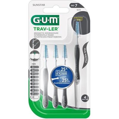 GUM Traveler brossettes interdentaires n&deg;1619 - 2.6mm x 4
