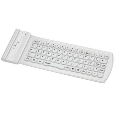 Mini Clavier Bluetooth en Silicone, Halterrego , Blanc