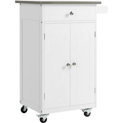 HOMCOM - Desserte de cuisine - MDF - 60x45x85cm - Blanc
