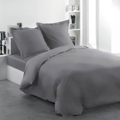 Housse De Couette 2 Personnes 240 X 220 Cm Gris Souris