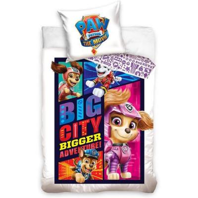 Parure de lit Pat Patrouille le film 100% coton Big City fille 140x200 cm