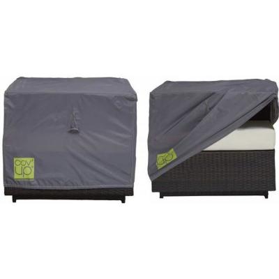 Housse de fauteuil de jardin polyester gris - Gris