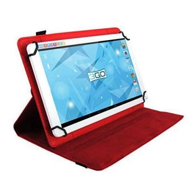 Housse Universelle pour Tablette en Cuir Rotative 3GO CSGT21 7"" Rouge