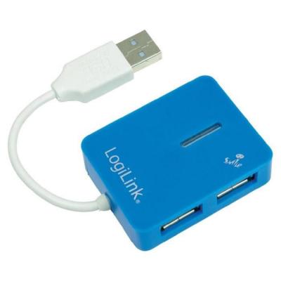 Logilink smile hub usb 2.0 4 ports bleu USB 2.0 4-Port Hub