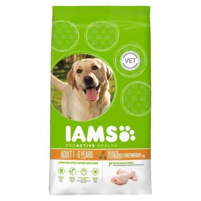 IAMS for Vitality Weight Control poulet - lot % : 2 x 12 kg