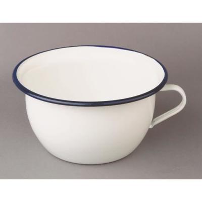 Ibili 903522 Pot de Chambre en acier &eacute;maill&eacute; vitrifi&eacute; 22 cm Blanche