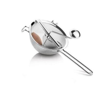Passoire avec tamis &agrave; coulis 20 cm inox - Argent - Ipac