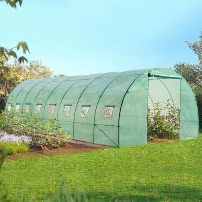 B&acirc;che de rechange 140 gr/m&sup2; pour serre tunnel 24m&sup2; verte DES ANDES