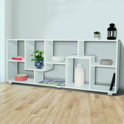 Idmarket - tag&egrave;re &agrave; double position tania bois blanc l 161 cm - Blanc