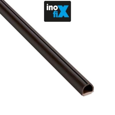 Inofix - Lot de 4 gaines adh&eacute;sives Cablefix 8 x 7 mm marron