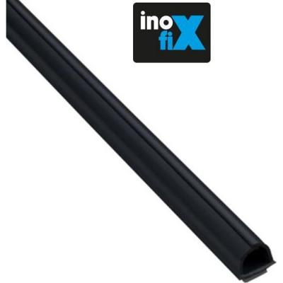 Inofix - Lot de 4 gaines adh&eacute;sives Cablefix 8 x 7 mm noir