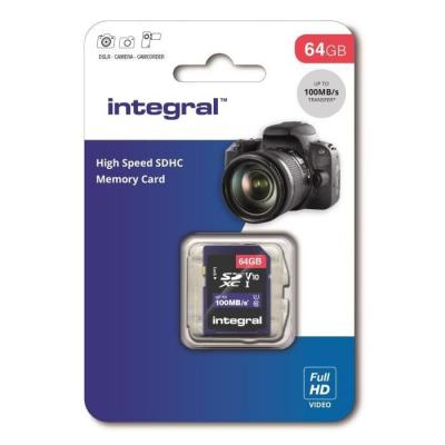 INTEGRAL Carte SDXC Ultima Pro U1 64G (100MB/s) (Class 10)