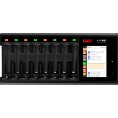 Chargeur de piles rondes ISDT N8 NiMH NiCd NiZn Li-ion LiHV LiFePO LR6 (AA) LR03 (AAA) 14500 10440