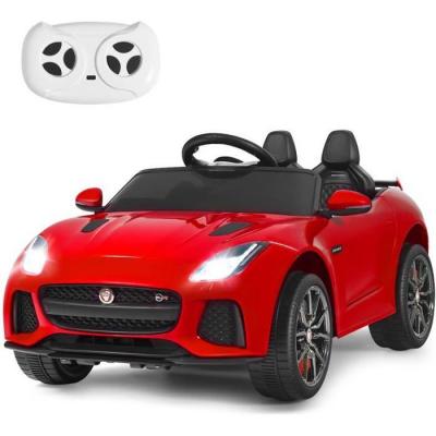 Voiture &eacute;lectrique pour enfants - COSTWAY - Jaguar 12V/4,5 - T&eacute;l&eacute;commande 2.4G - Rouge