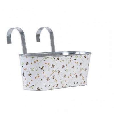 Esschert Design Jardini&egrave;re avec Crochets Motif Abeilles Multicolore