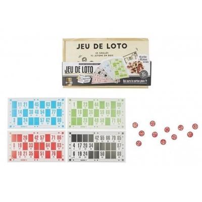 Jeu de soci&eacute;t&eacute; loto - Coffret kit jeu en bois