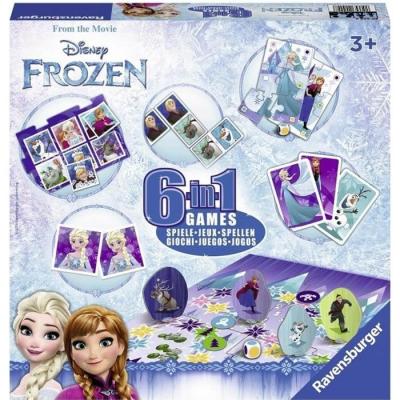 Reine des neiges - jeu de soci&eacute;t&eacute; - coffret 6 jeux 