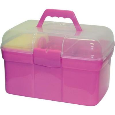 Kerbl Chevaux Coffre de Pansage Complet pour Enfants Rose
