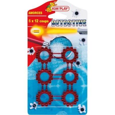 Set 6 Amorces 12 Coups Pour Pistolet 72 Coups