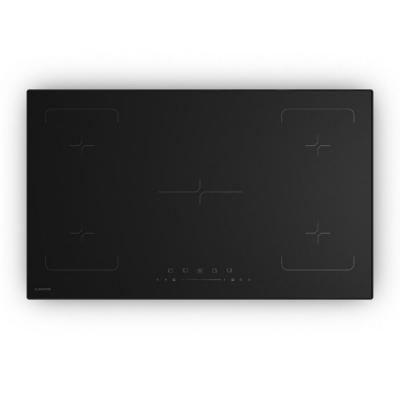 Klarstein velaire plaque de cuisson &agrave; induction minimaliste puissante 5 zones 7200 w 90 cm noir