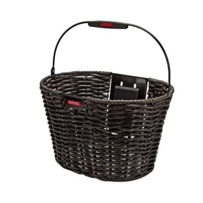Panier avant klickfix structura ovale noir marron
