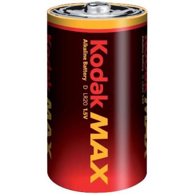 KODAK Lot de 2 Piles alcaline MAX LR20/D - 1,5V 