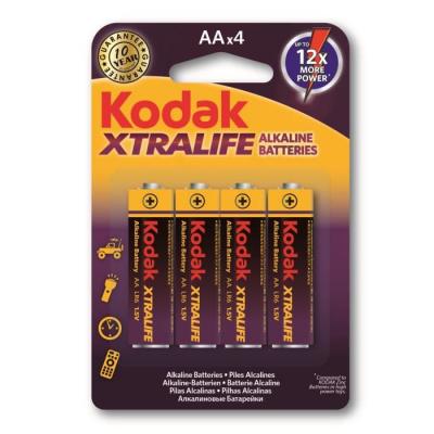 KODAK - Piles - XTRALIFE Alcaline - AA / LR06 - pack de 4