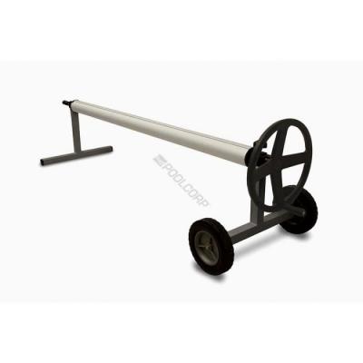 Enrouleur kalu en inox pour b&acirc;che &eacute;t&eacute; de piscine 5 par 10 maxi.