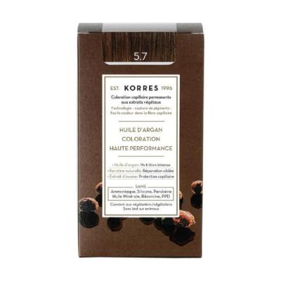 Korres Coloration Permanente 5.7 Ch&acirc;tain Clair Marron 4uts