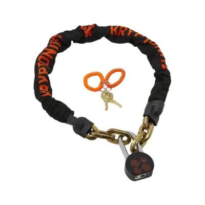 Kryptonite Messenger Chain & Moly - Antivol cha&icirc;ne - orange/noir