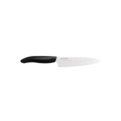 Kyocera fk-130-wh bk couteau universel manche noir lame c&eacute;ramique blanche 13 cm