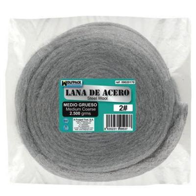 Wolfpack 9020170&nbsp;Laine d'acier lisse""0"" 2500&nbsp;g