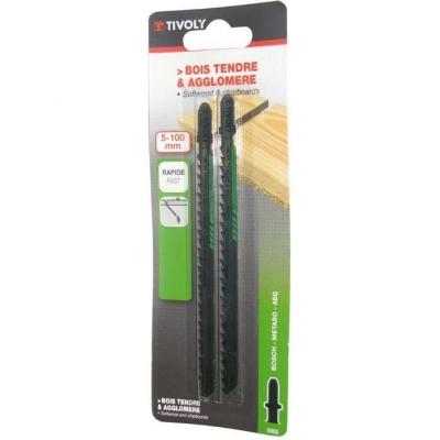 Lame coupe droit TIVOLY Scie sauteuse bois tendre xt505520002