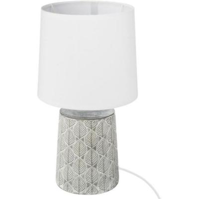 Lampe &agrave; poser en c&eacute;ramique d&eacute;cor&eacute;e H 35 cm