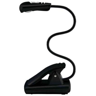 WEDO lampe de lecture LED avec clip, mobil, 1 LED, noir