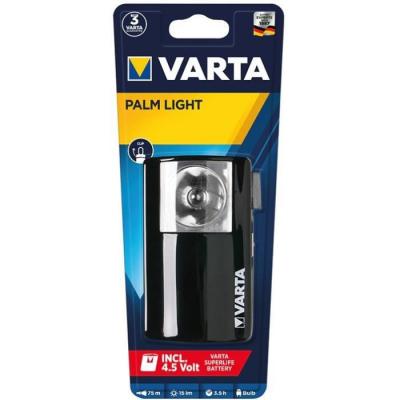 Varta - Lampe torche en m&eacute;tal Palm Light + pile R12