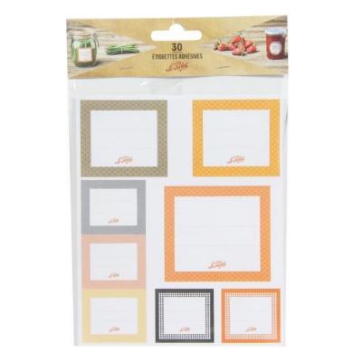 LE PARFAIT 6585010 Paquet de 30 &eacute;tiquettes adh&eacute;sives - Transparent