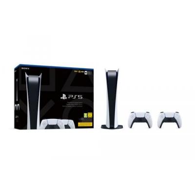 Sony Playstation 5 825gb Digital Edition With 2 Controller Dualsense White