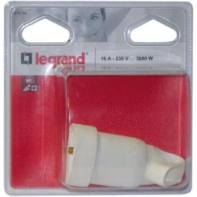LEGRAND Fiche femelle Annela - 2 phases + terre - blanc