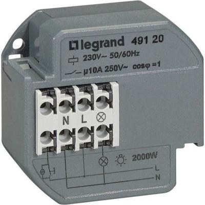 T&eacute;l&eacute;rupteur unipolaire silencieux 230 V - 10 A - A encastrer