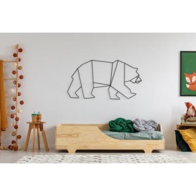 Lit 90x190 sommier inclus tonio - bois