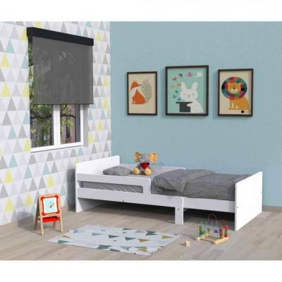 Lit enfant &eacute;volutif en bois blanc - LT14001 - Blanc - Terre de Nuit