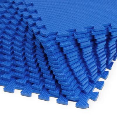 Tapis puzzle 32pcs bleu 180cm x 360cm 6,48m&sup2; em mousse