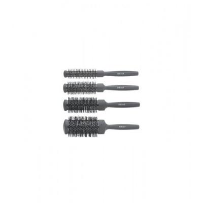 Sibel - Set De 4 Brosses Thermiques Rondes Noires