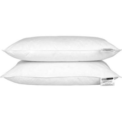 Lot de 2 oreillers en plumes et duvet d'oie, 50 x 75 cm