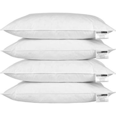 Homescapes lot de 4 oreillers en plumes de canard, 50 x 75 cm DP1194
