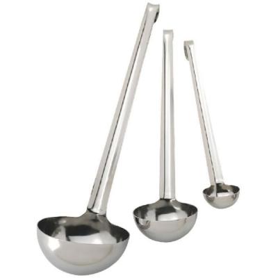 Louche monobloc en inox longueur manche 28 cm &oslash; 6 cm