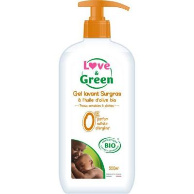 LOVE&GREEN Gel lavant surgras bio 500ml