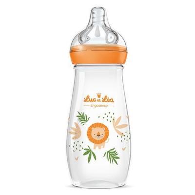 Biberon Plastique 330ml Ergosense Savane 4 Mois et + Luc Et Lea